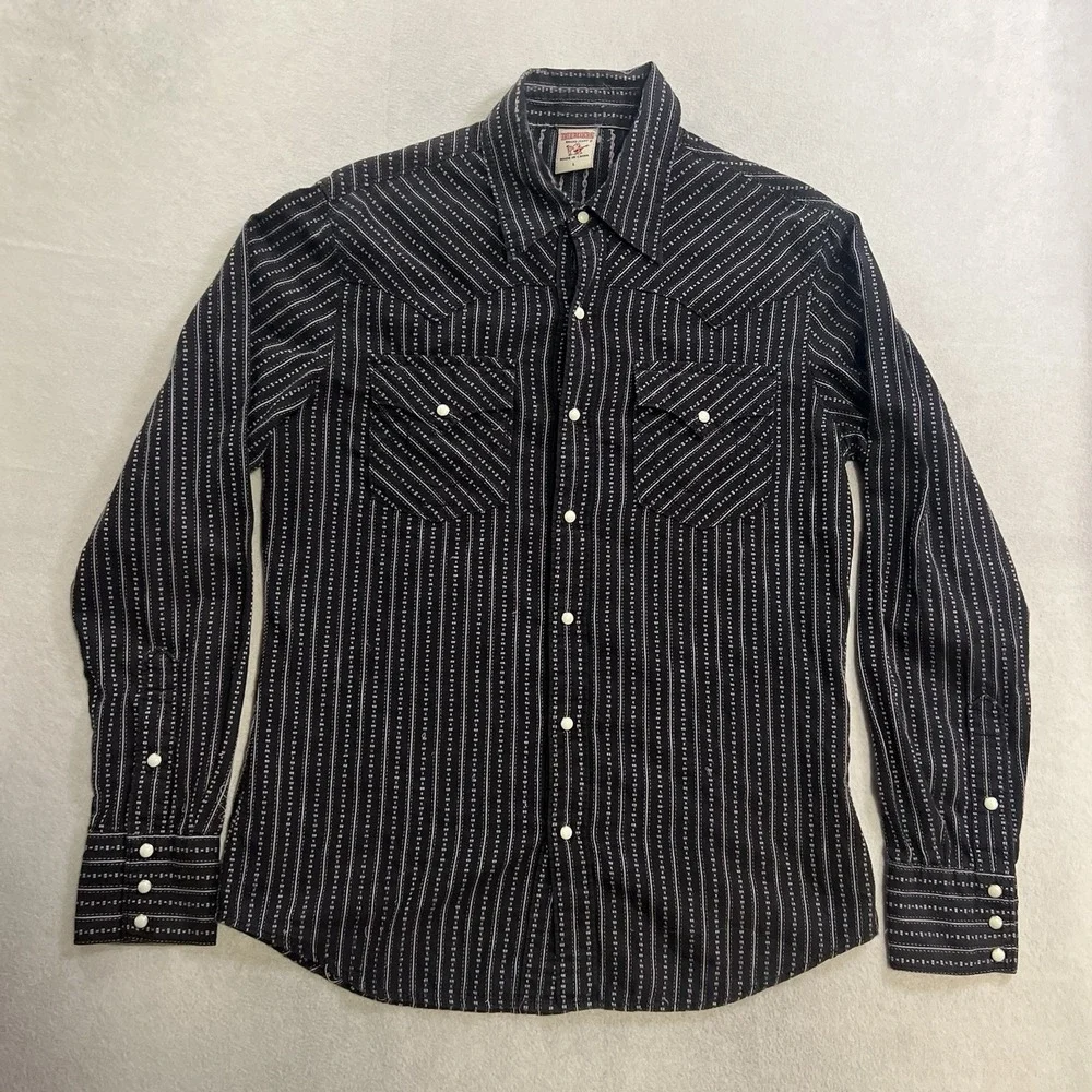 True Religion Western Shirt Men's Large Wabash Long Sleeve Button Up Pearl Snap